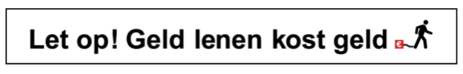 lenen kost geld